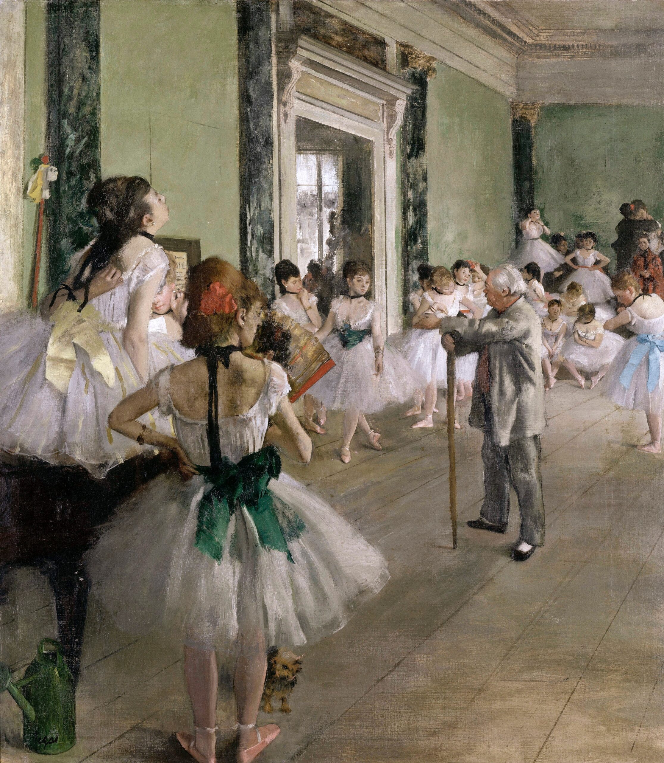 エドガー・ドガ《舞踊の授業(La Classe de danse)》1873–1876