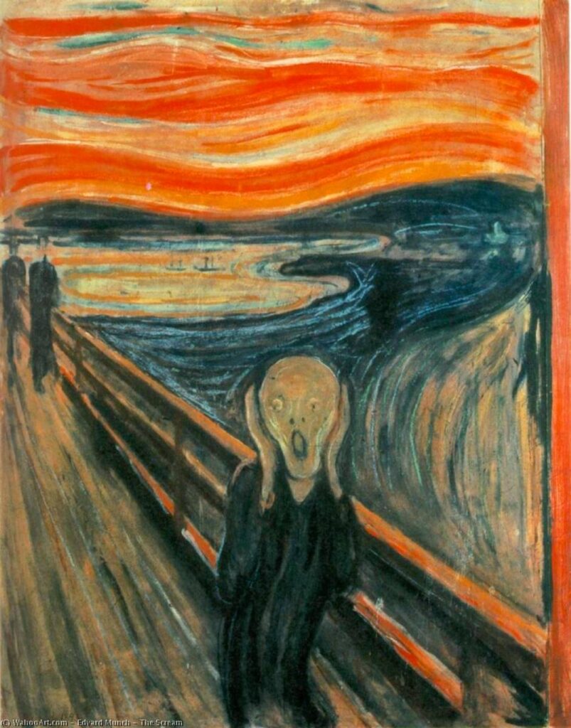 エドヴァルド・ムンク《叫び（The Scream）》1893年
via Wikimedia Commons
License: Public Domain