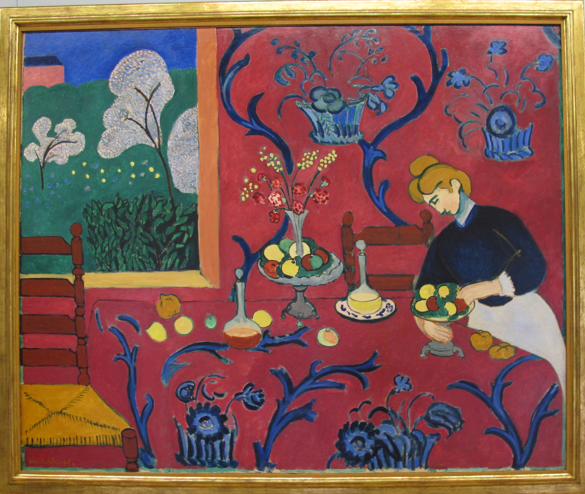 アンリ・マティス《赤のハーモニー(La Desserte rouge / The Dessert: Harmony in Red)》1908