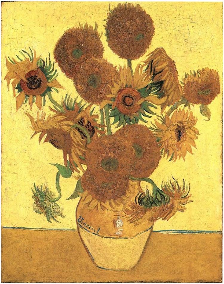 フィンセント・ファン・ゴッホ《ひまわり（Sunflowers）》1888年