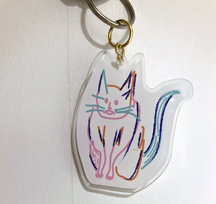 猫のキーホルダー