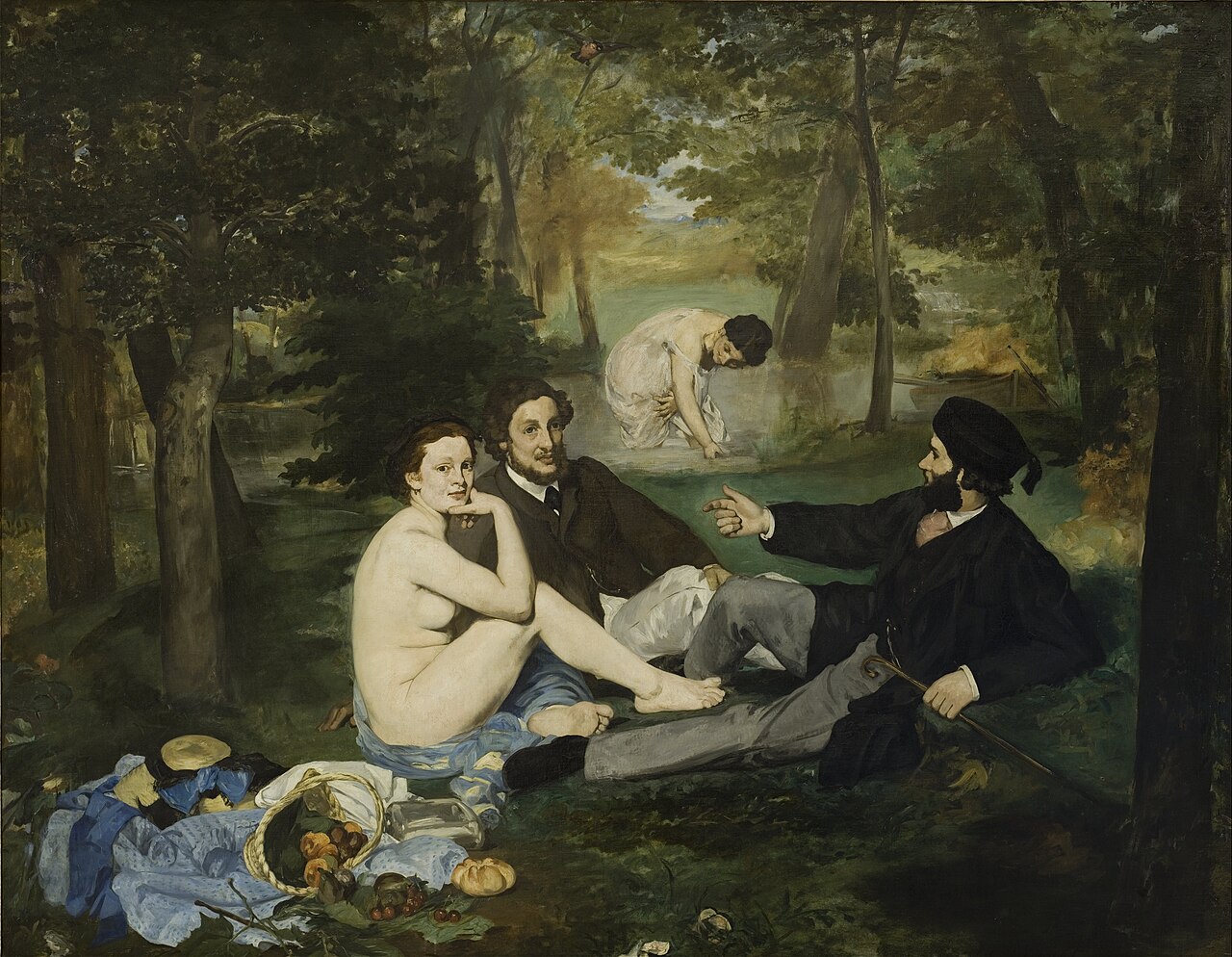 エドゥアール・マネ《草上の昼食》1863年 オルセー美術館蔵