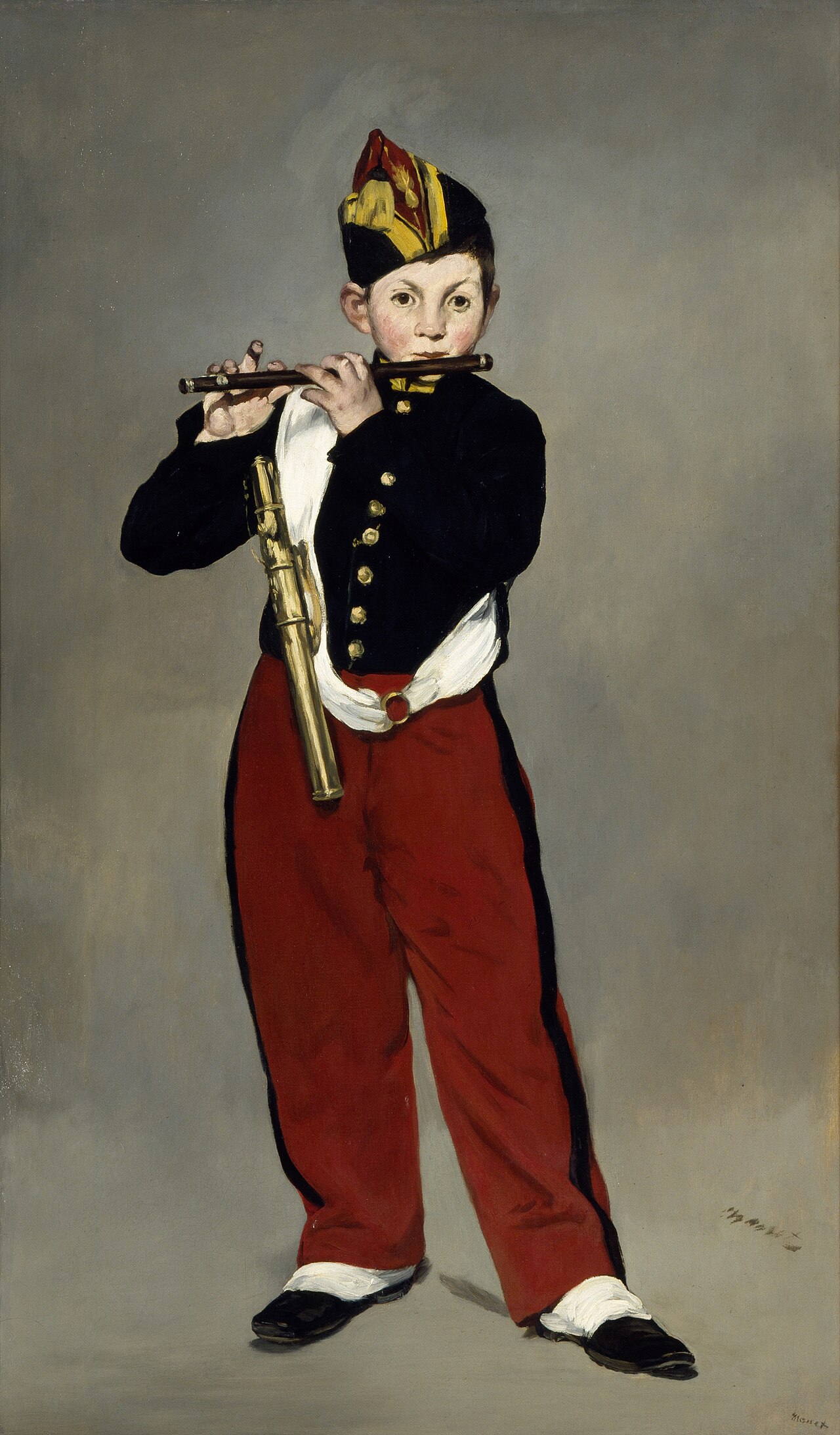 エドゥアール・マネ《笛を吹く少年》1866年 オルセー美術館蔵