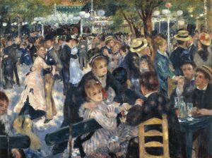 ピエール＝オーギュスト・ルノワール《ムーラン・ド・ラ・ギャレットの舞踏会》1876年 オルセー美術館蔵