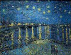 ローヌ川の星月夜 フィンセント・ファン・ゴッホ 1888年 オルセー美術館蔵