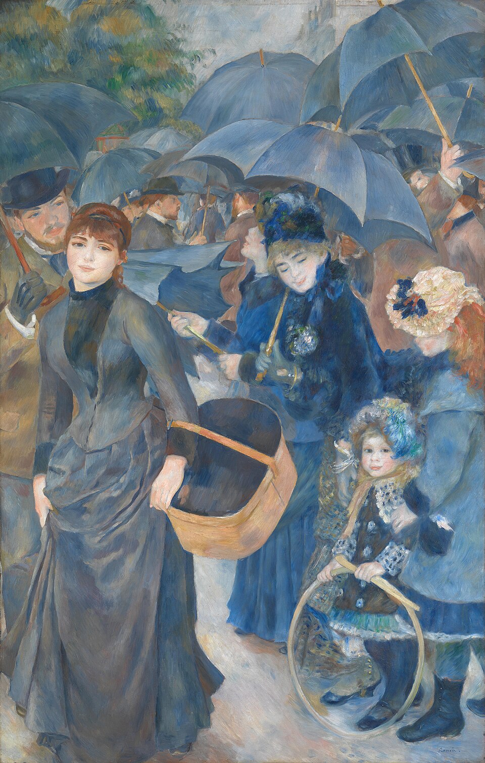ルノワール《雨傘》1881年頃から1886年頃 ロンドン・ナショナル・ギャラリー蔵