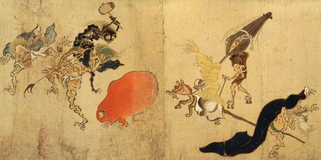 百鬼夜行絵巻（部分） 伝土佐光信筆 真珠庵蔵