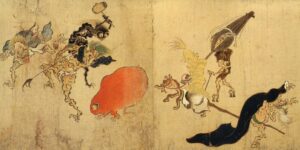百鬼夜行絵巻（部分） 伝土佐光信筆 真珠庵蔵