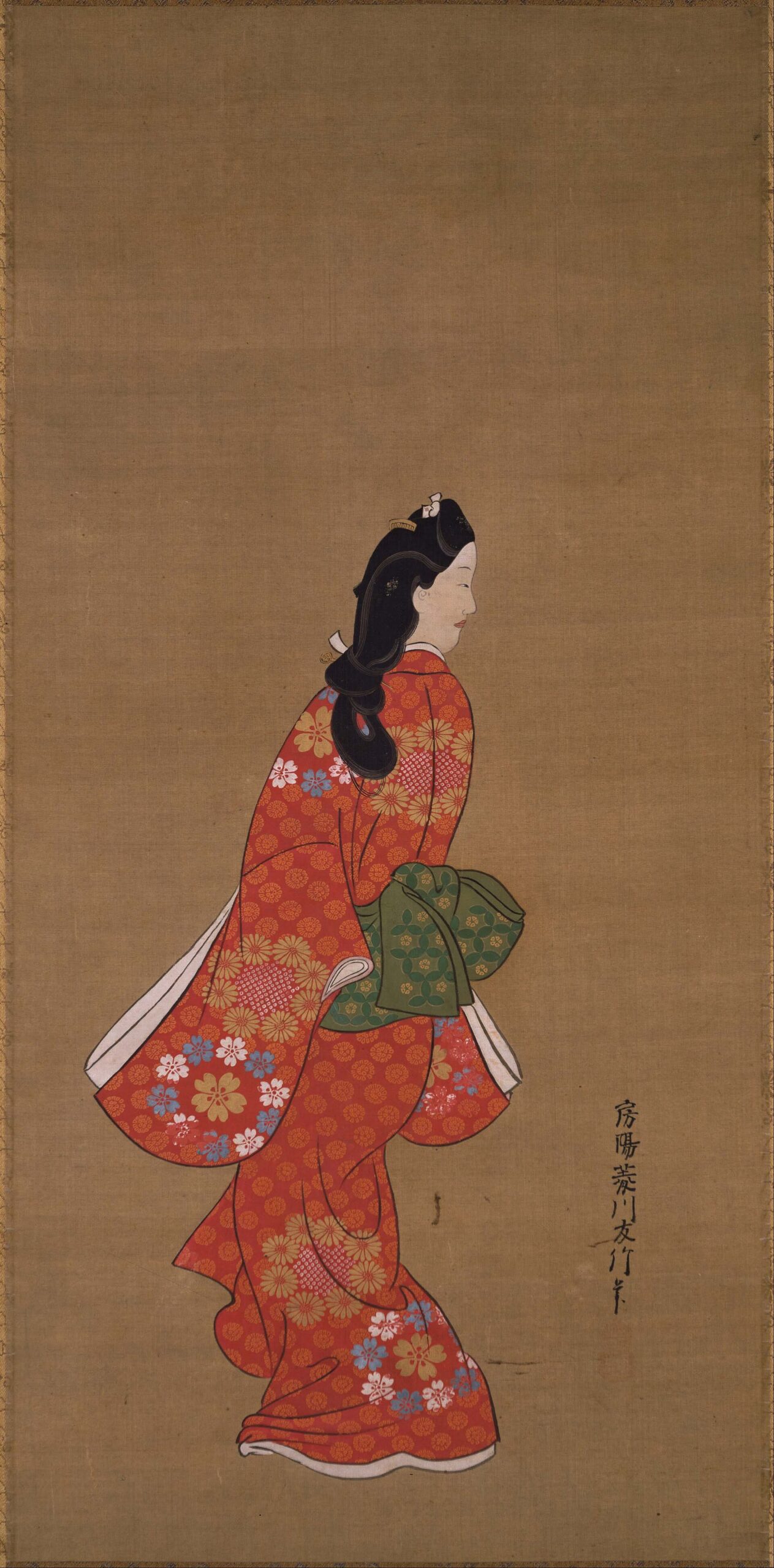 菱川師宣 見返り美人図 振り返る女性を描いた肉筆画