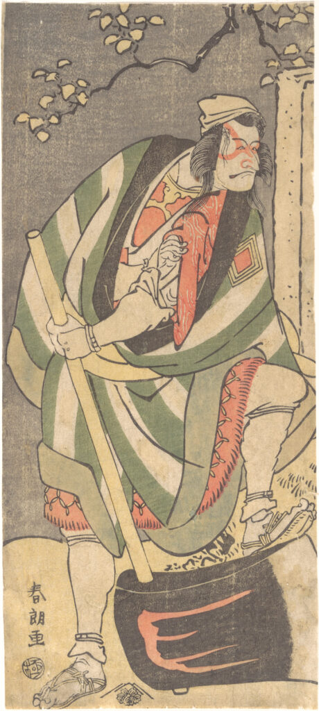 勝川春朗(葛飾北斎)の役者絵 市川鰕蔵