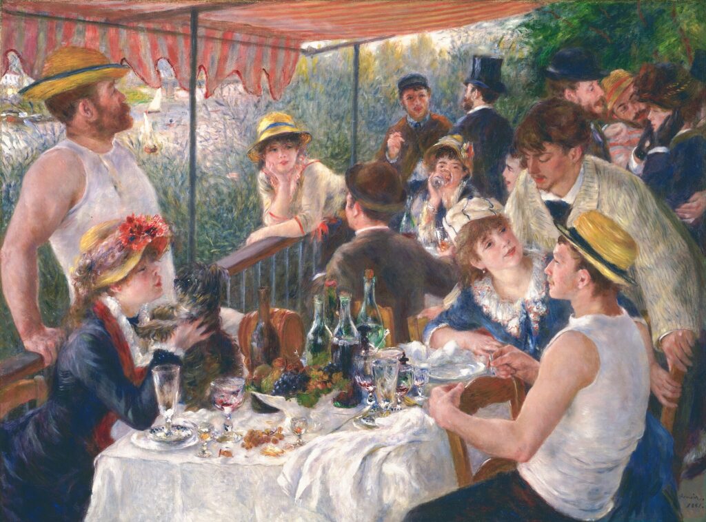 ルノワール《舟遊びをする人々の昼食》1880-1881年 フィリップス・コレクション蔵
