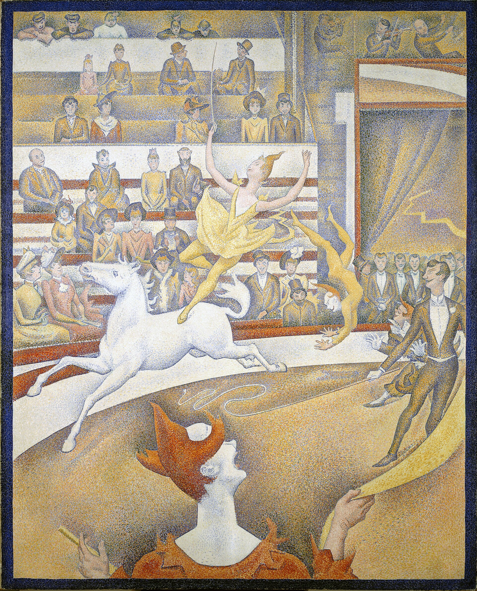 スーラ サーカス 1891年 オルセー美術館蔵