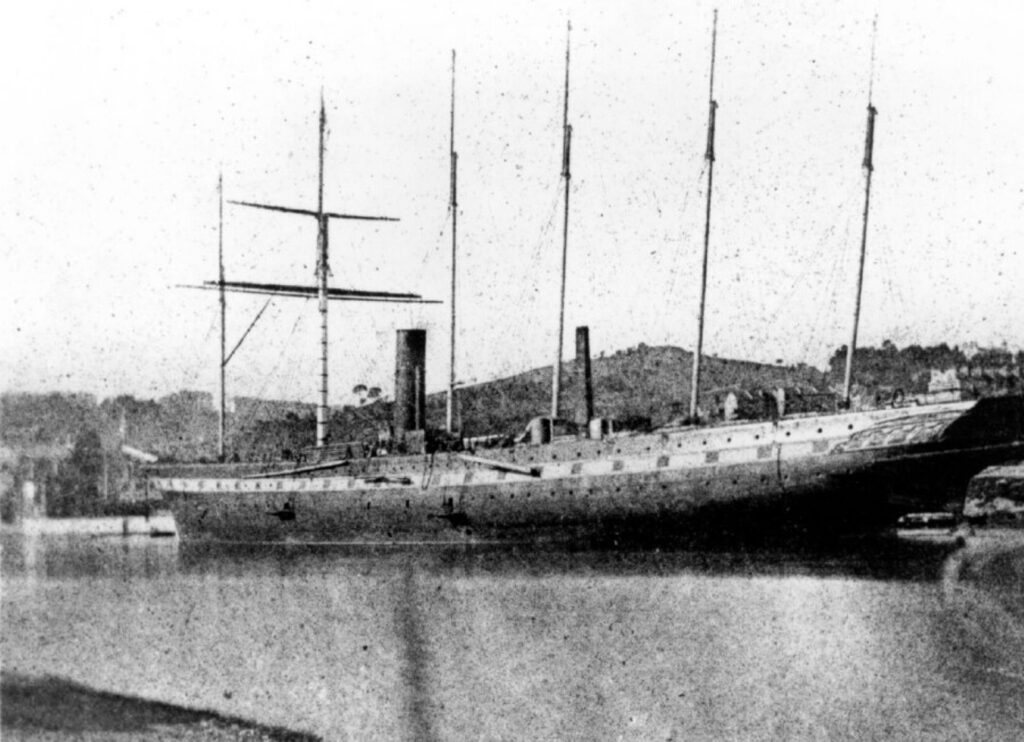蒸気船グレート・ブリテン号 1844年 フォックス・タルボット撮影