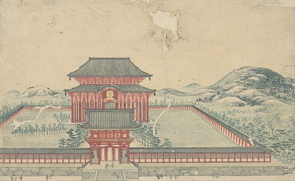 眼鏡絵 京大仏図 円山応挙