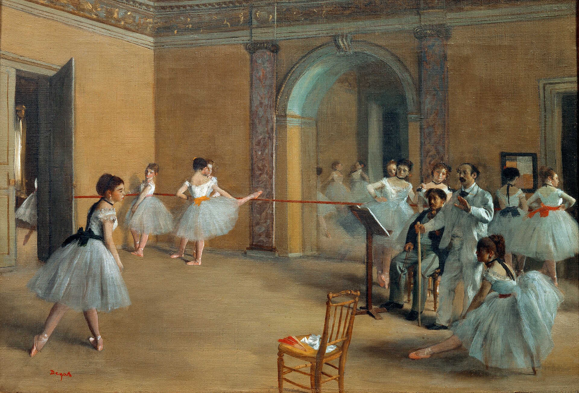 ドガ ル・ペルティエ通りのオペラ座の稽古場 1872年 オルセー美術館蔵